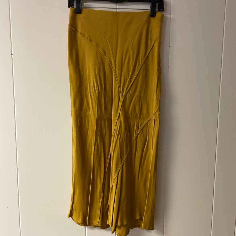 Anthropology 5 panel silk skirt